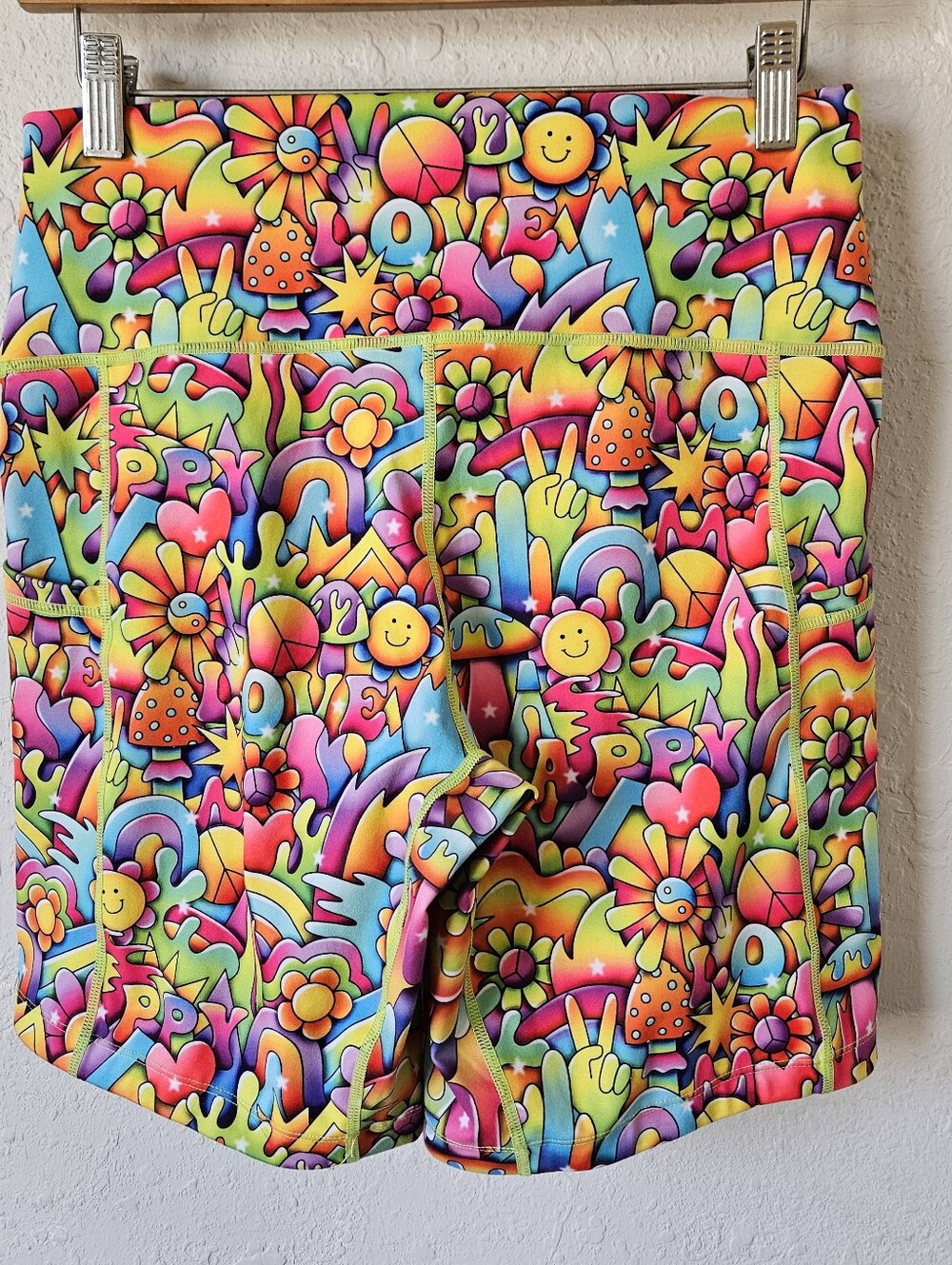 Constantly Varied Gear Multicolor Happy Love Print  Shorts - Picture 5 of 7
